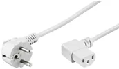 Kable komputerowe i do monitorów - Pro Pro Power cable C13 2x90° - White - 3m 4040849954306 - miniaturka - grafika 1