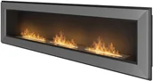 Biokominki - SIMPLE Fire SIMPLE FIRE biokominek FRAME 1800 inox z szybą - miniaturka - grafika 1