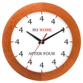 Zegary - Atrix Zegar drewniany solid no work ATW300WN - miniaturka - grafika 1