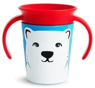 Kubki dla dzieci - Munchkin kubek 360 Eco WildLove z uchwytami niedźwiedź polarny - miniaturka - grafika 1