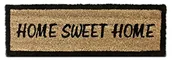 Wycieraczki - Relaxdays Wycieraczka kokosowa Home sweet Home 75 x 25 cm z antypoślizgowego PCW podłogowa wycieraczka wykonana z włókna kokosowego jako mata zatrzymująca brud mata kokosowa i wycieraczka wycieraczka 10016754 - miniaturka - grafika 1