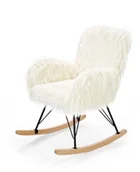 Fotele - Halmar Fotel Wypoczynkowy Austin 94x72x100 Kremowy/Czarny V-CH-AUSTIN-FOT-KREMOWY - miniaturka - grafika 1