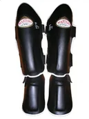 Ochraniacze do sportów walki - Masters FIGHT EQUIPMENT Ochraniacze piszczeli i stopy, NS-30, rozmiar L - miniaturka - grafika 1