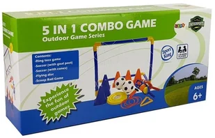 Import LEANToys Zestaw Gier Sportowych Zręcznościowe Piłka Nożna Bramka Frisbee 9191 - Zabawki i gry sportowe - miniaturka - grafika 10