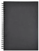 Notesy i bloczki - Clairefontaine 34265 °C szkicownik o podwójnej spirali goldine poprzecznego, DIN A4, 29.7 x 21 cm, 140 G, czarny 34265C - miniaturka - grafika 1