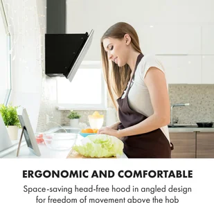 Klarstein CGCH2-SilverLining90 - Okapy kuchenne - miniaturka - grafika 9