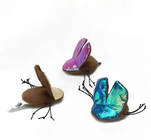 EBI Zab. Kot Błyszczący Skarabeusz niebieski - Zabawki dla kotów - miniaturka - grafika 3