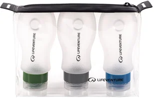 Lifeventure Podróżne pojemniki na płyny do samolotu Lifeventure Silicone Flight Bottle Set - Kosmetyczki, organizery i kuferki - miniaturka - grafika 2