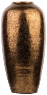 Beliani Wazon dekoracyjny złoty błyszczący LORCA - Poduszki ogrodowe - miniaturka - grafika 8