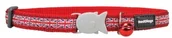 Flagi i akcesoria - Red Dingo obroża dla kota, wzór Flaga brytyjska "Union Jack", 12 MM, naszyjnik obwód 20 32 cm - miniaturka - grafika 1