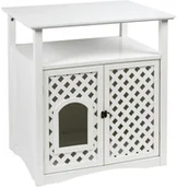 Drapaki dla kotów - Kerbl Szafka na kuwetę dla kota Helena, 64x46x65 cm, biała, 82662 - miniaturka - grafika 1