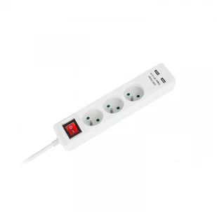 HBF Rebel sieciowy 3 gniazda + 2 USB 3 m URZ3202-3 - Przedłużacze i rozgałęźniki - miniaturka - grafika 2