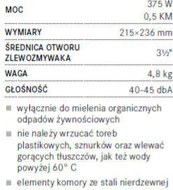 Franke Sortownik odpadów SORTER GARBO 45-2 121.0200.692 - Kosze na śmieci - miniaturka - grafika 6