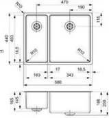 Zlewozmywaki - Reginox Zlew New York 18X40+34X40 R27844 - miniaturka - grafika 1