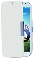 Etui i futerały do telefonów - Phonix S9500BCW ekologiczna skóra etui książkowe do Samsung i9500 Galaxy S4 białe S9500BCW - miniaturka - grafika 1