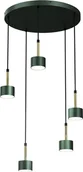 Lampy sufitowe - Milagro Lampa wisząca ARENA GREEN/GOLD 5xGX53 MLP7769 - miniaturka - grafika 1