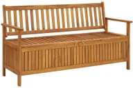 Ławki ogrodowe - vidaXL Ławka ogrodowa ze schowkiem, 148 cm, lite drewno akacjowe - miniaturka - grafika 1