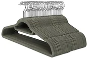 Wieszaki do szafy - SONGMICS Songmics wieszak na ubrania z powierzchnią antypoślizgową, szary, 50 szt. CRF50V - miniaturka - grafika 1
