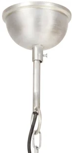 VidaXL Industrialna lampa wisząca, 25 W, srebrna, okrągła, 40 cm, E27 320529 - Lampy sufitowe - miniaturka - grafika 8