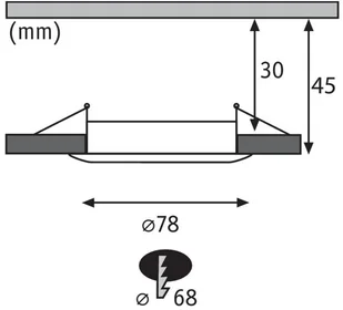 Paulmann Nova spot wpuszczany LED 3 szt okrągły - Oprawy, klosze i abażury - miniaturka - grafika 4
