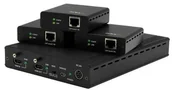 Konwertery sieciowe i transceivery - StarTech.com StarTech.com 3-Port HDBaseT Extender Kit w/ Receivers - HDMI over CAT5 - 4K - video/audio extender ST124HDBT - miniaturka - grafika 1