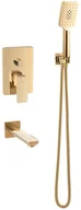 Zestawy prysznicowe - Valvex Zestaw podtynkowy wannowy gold Remo - miniaturka - grafika 1