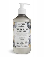 Kremy i maski do rąk - I Love Cosmetics Nawilżający balsam do ciała i rąk Natura l s fasolą tonka i mirrą Hand & Body Lotion) ) 500 ml - miniaturka - grafika 1