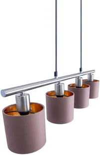 Näve Żyrandol Maron, 4-pkt., tkanina, brązowy/złoty - Lampy sufitowe - miniaturka - grafika 2