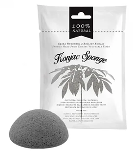 Black Diet-Food Diet-Food Konjac Sponge gąbka do twarzy z rośliny konjac Czarna 1szt - Akcesoria do oczyszczania twarzy Black Diet-Food Diet-Food Konjac Sponge gąbka do twarzy z rośliny konjac Czarna 1szt - Akcesoria do oczyszczania twarzy - miniaturka - grafika 1