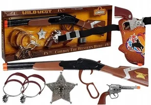 Zestaw Kowboja Kowbojski Pistolet + Akcesoria - Zabawki militarne - miniaturka - grafika 4