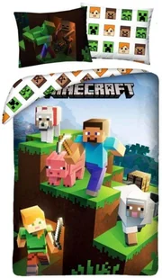 Halantex Pościel Minecraft MNC-299BL 39117 - Pościel dla dzieci Halantex Pościel Minecraft MNC-299BL 39117 - Pościel dla dzieci - miniaturka - grafika 1