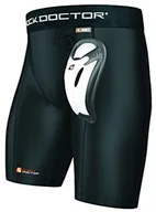 Ochraniacze do sportów walki - Shock Doctor shockdoctor chłopcy ochraniacz krocza kompresyjne Short z BioFlex Cup, czarny, S 221-BK-S - miniaturka - grafika 1