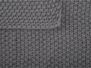 Beliani Koc grafitowy 130 x 180 cm ASAKA - Poduszki ogrodowe - miniaturka - grafika 3