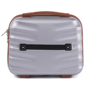 Kemer Kuferek twardy 402 Srebrny - Kosmetyczki, organizery i kuferki - miniaturka - grafika 3