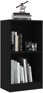 vidaXL Regał na książki, czarny, 40 x 24 x 75 cm, płyta wiórowa - Regały - miniaturka - grafika 3