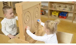 Masterkidz MASTERKIDZ Tablica Przesuwna Kształt Motyla ME03706 - Tablice dla dzieci - miniaturka - grafika 6