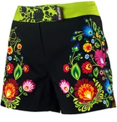 Kimona, stroje i obuwie - Extreme Hobby Spodenki damskie, Athletic Folk, rozmiar XS, czarny - miniaturka - grafika 1