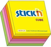 Artykuły biurowe - Stick`N Notes kostka mix 5 kolorów Neonowe 175504 - miniaturka - grafika 1