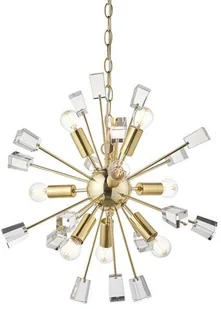 Endon Designerska LAMPA wisząca MIRO 81917 Endon metalowa OPRAWA gwiazda ZWIS explosion soleil srebrna przezroczysta 81917 - Lampy sufitowe - miniaturka - grafika 6