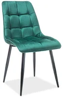 Krzesła - Signal Krzesło CHIC VELVET Zielony [Dostępny po 2019-08-07] CHICC - miniaturka - grafika 1