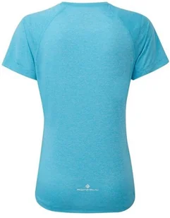 RONHILL Koszulka do biegania damska STRIDE S/S TEE 2020 niebieska - Koszulki sportowe damskie - miniaturka - grafika 2