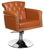 Fotele fryzjerskie - Barbiero Fotel fryzjerski ALBERTO BH-8038 jasno brązowy BH-8038/165 - miniaturka - grafika 1