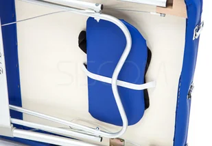 Bodyfit Stół łóżko do masażu Aluminiowe 3 segmentowe niebieskie XXL 551 Łóżko XXL - Stoły i łóżka do masażu - miniaturka - grafika 16