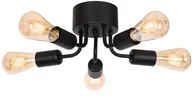 Lampy sufitowe - Luminex Brenda 839 plafon lampa sufitowa 5x60W E27 czarny - miniaturka - grafika 1