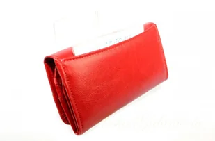 Sara Portfel Damski (PL) Długi z Klamrą Skóra Naturalna Licowa - Portfele - miniaturka - grafika 5