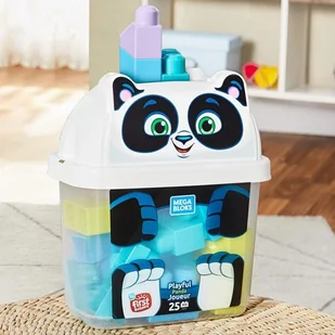 Fisher Price Mega Bloks Pojemnik z klockami Panda GCT47 - Klocki - miniaturka - grafika 2