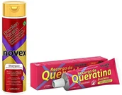 Szampony do włosów - Novex brazil Novex Keratin szampon 300ml + keratyna w żelu 80g zniszczone włosy 6089-5144 - miniaturka - grafika 1
