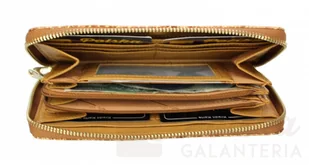 Jennifer Jones Portfel Damski Skóra Naturalna Lakierowana Duży Z Metalowym Suwakiem Piórnik JJ5247 - Portfele - miniaturka - grafika 19