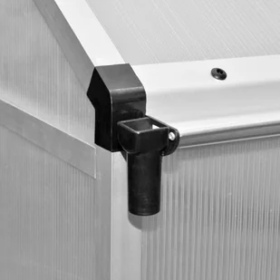 vidaXL Szklarnia, wzmocniona rama podstawy, aluminium, 3,46m - Szklarnie ogrodowe - miniaturka - grafika 2