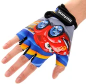 Akcesoria rowerowe - Meteor Dziecięce rękawiczki rowerowe Kids Auto - miniaturka - grafika 1